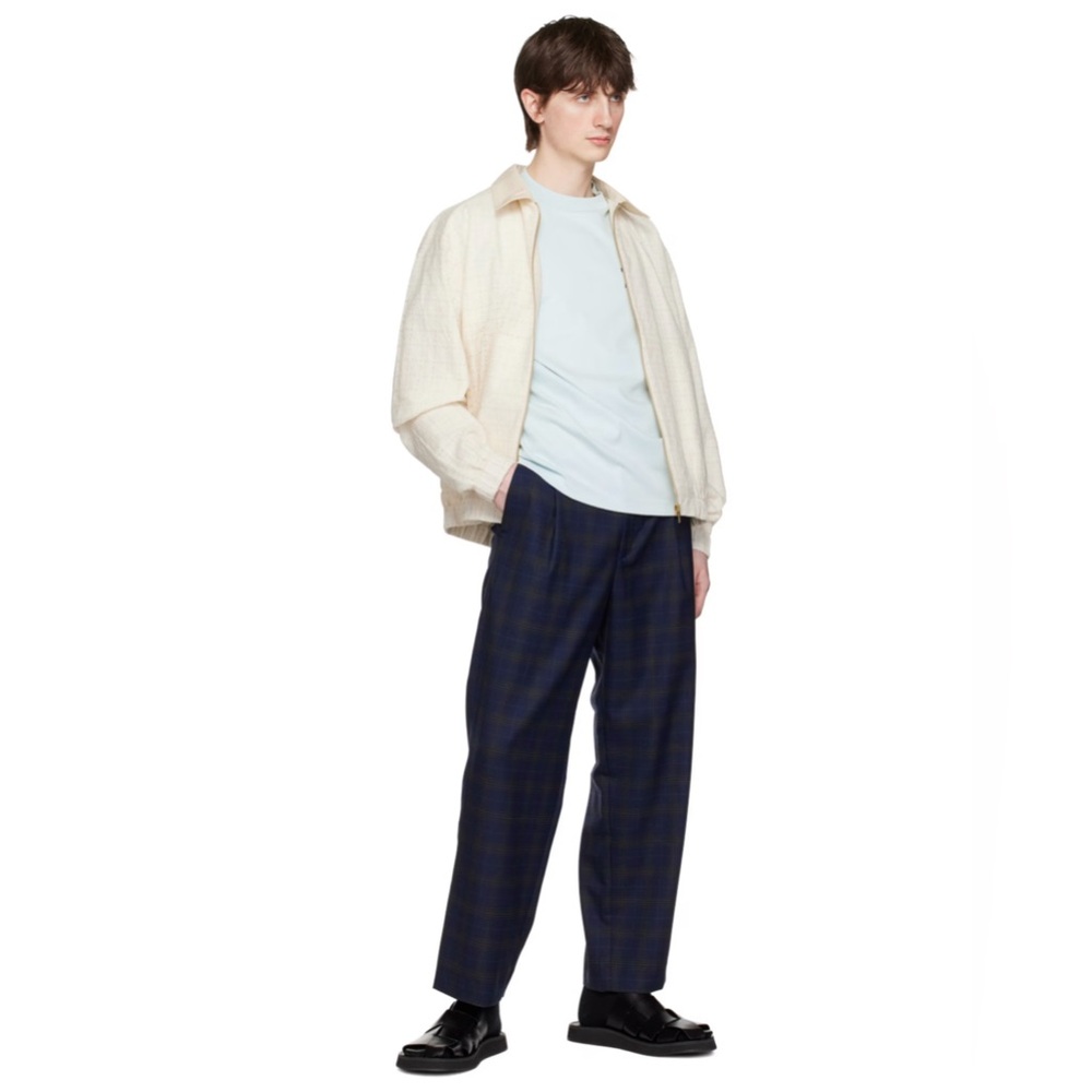 Drole de Monsieur Navy 'Le Pantalon Golfeur Carreaux' Trousers Pants Size Small